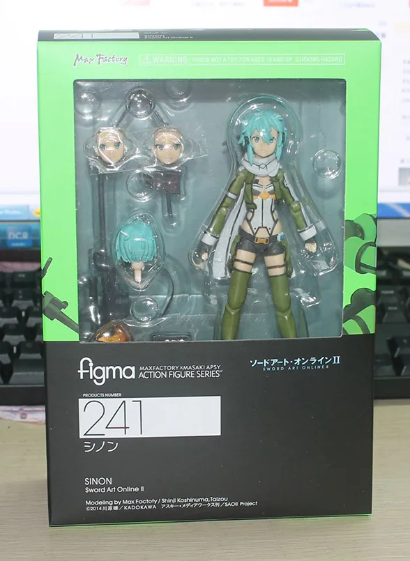 01box Японское аниме Sword Art Online Joint подвижная Синон Кирито асунаюки ПВХ фигурка игрушки украшения Коллекционная модель игрушки - Цвет: 01box