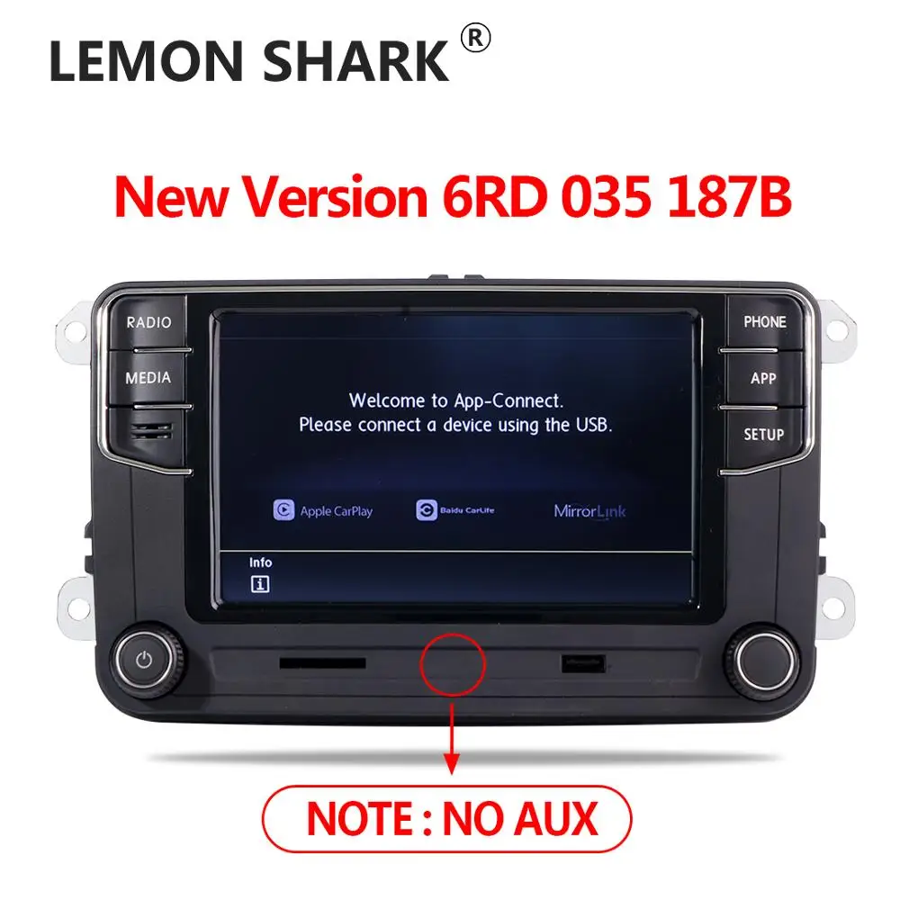 NONAME RCD360 MIB Carplay автомобильное радио Mirrorlink 6RD 035 187B для VW Golf 5 6 Jetta MK5 MK6 Polo Passat B6 B7 CC Tiguan