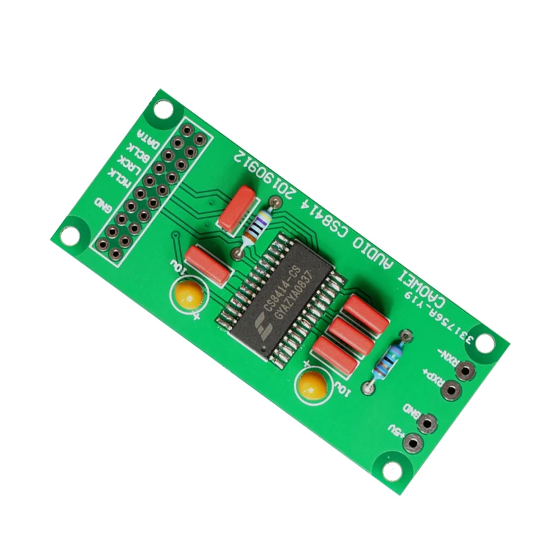 Коаксиальная плата цифрового приемника Lusya CS8414 на выход сигнала I2S 96 кГц для