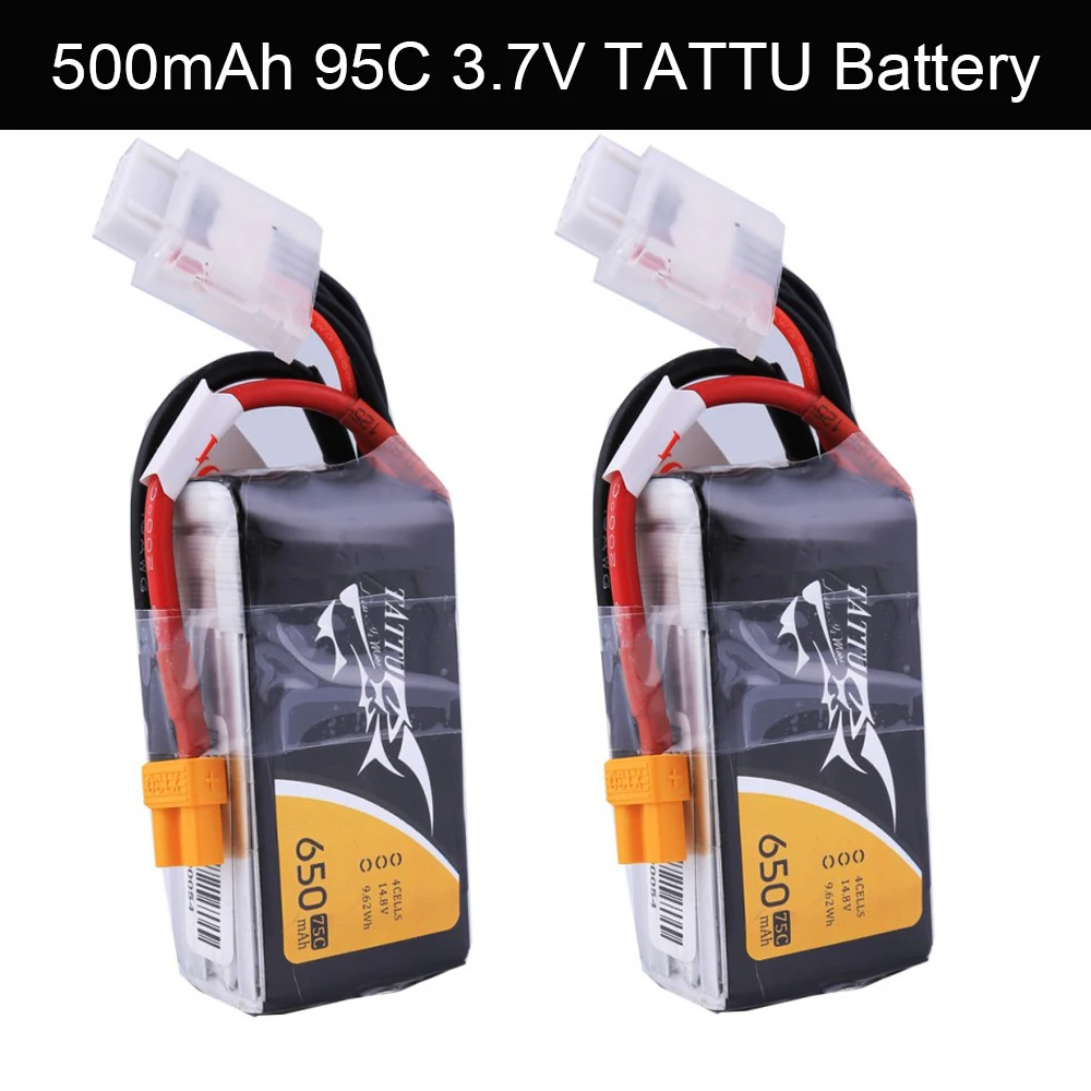 Литий полимерный аккумулятор TATTU 650mAh 75C 14 8 V 4S перезаряжаемая литиевая батарея для