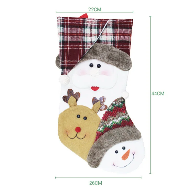 1/3 шт рождественские чулки украшения в виде елки детские подарочные носки с