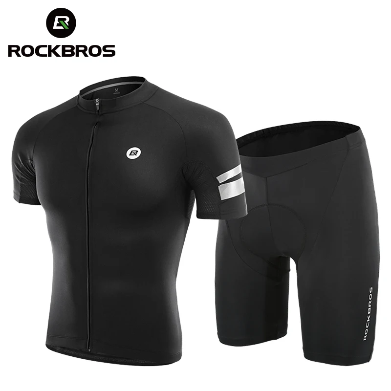 

ROCKBROS Cycling Jersey Suit Men Women Shorts T-shirt MTB Road Bike Breathable Cycling Clothes For Summer Bicycle Accessories