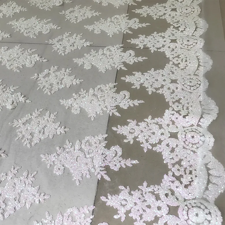 Кремово белый с розовыми блестящими искусственными блестками 1 ярд! Женские