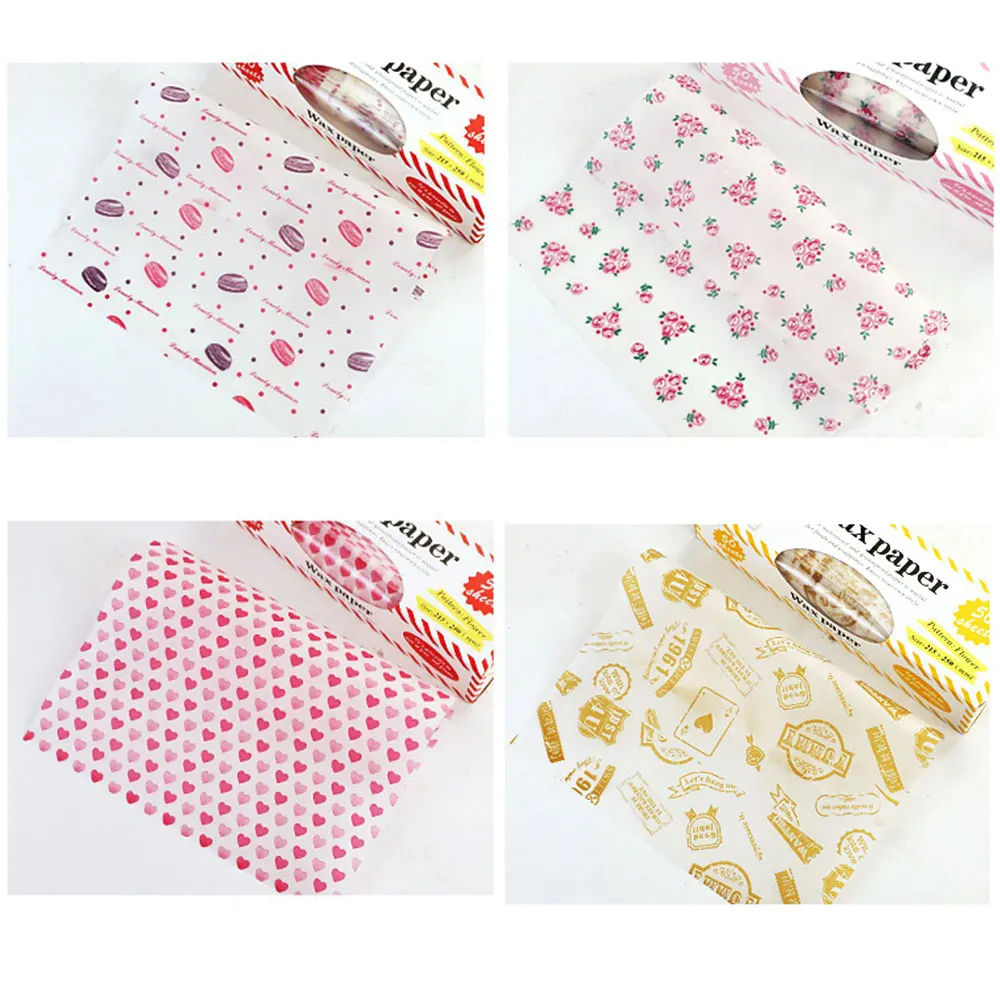 50 шт бумажная одноразовая пищевая обертка для ринга безопасная упаковка