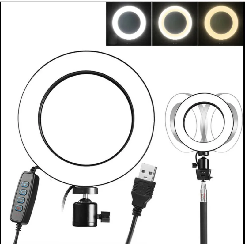 Светодиодный кольцевой светильник SMD с регулируемой яркостью 6 дюймов 5000K