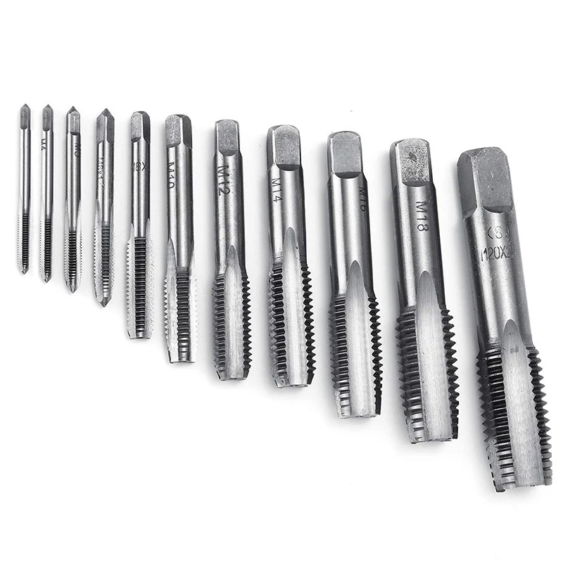 2 шт. Hss рука Метчик ручной инструмент Резьбовая Метрическая вилка кран M2 M3 M4 M5 M6 M8