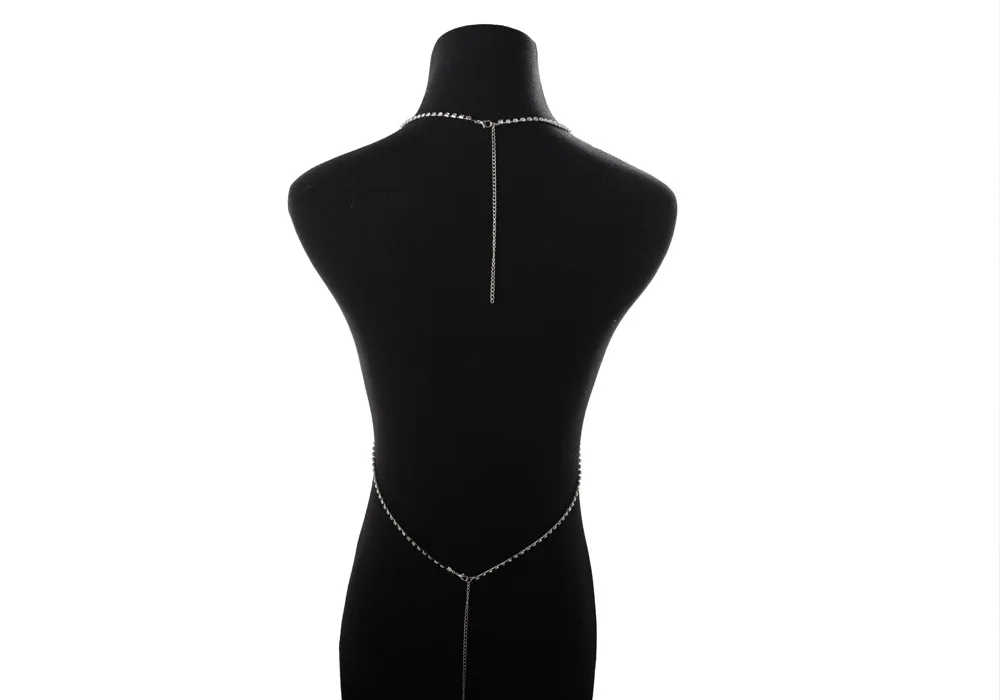 Новинка 2020 сексуальная грудь цепь для женщин Полный Стразы крест бикини сияющее