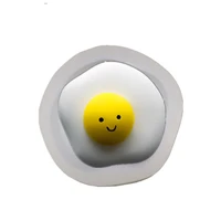 3d poached egg smile cake decoration silicone mold handmade soap silicone mold car aroma plaster mold