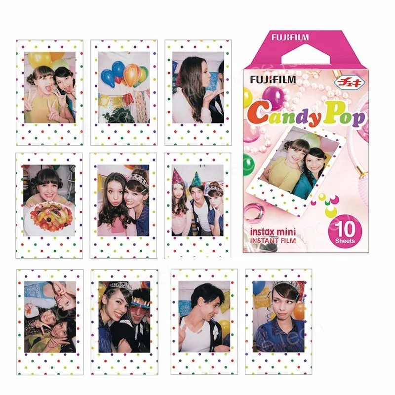 Оригинальная пленка Fujifilm Instax Candy Pop 10 листов для камеры Fuji Mini 8 70 25 50s 90|fujifilm instax