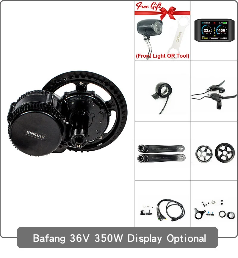 Bafang 8FUN BBS01 е-байка 36В 250 Вт мм G340.250C светильник Средний привод центрального моторного Байк, способный преодолевать Броды Conversion Kit с Батарея