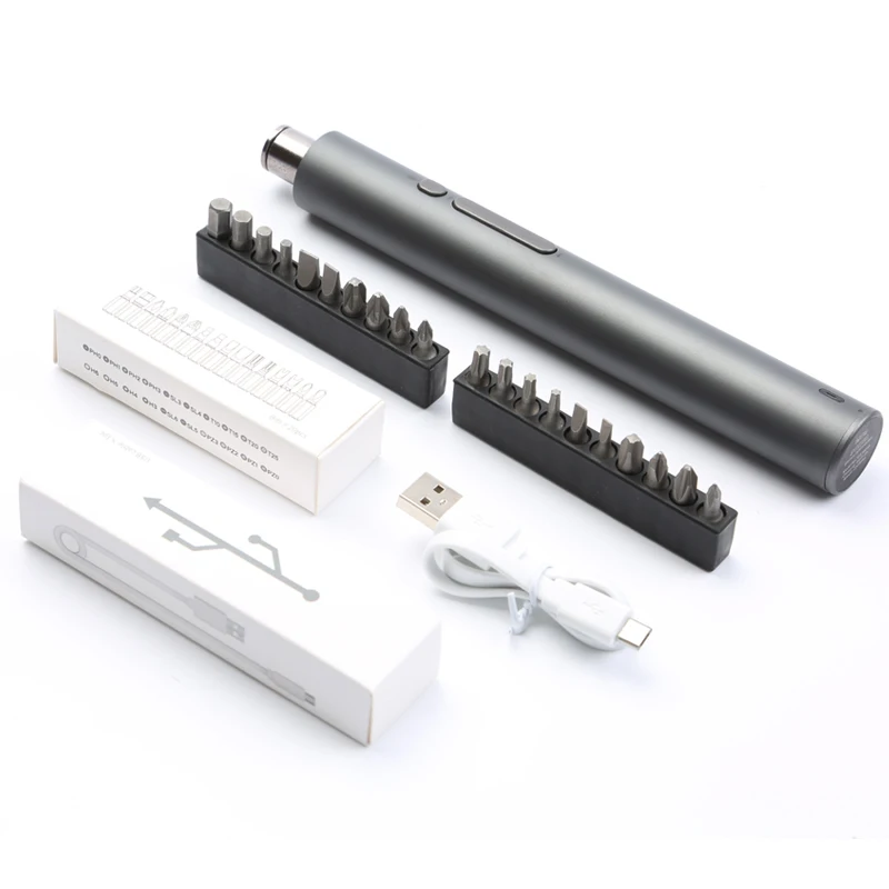 

Precision Electric Screwdriver 20pcs Screw Driver Bits Aluminium Body DIY Screwdriver Set Tools Kit for Phone Laptop PC Repair