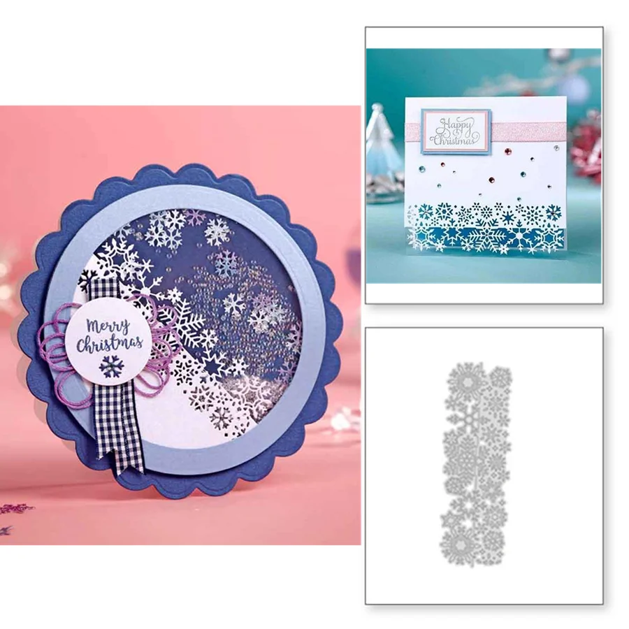 Снежный Цветок Кружева металлические режущие штампы DIY Скрапбукинг бумажное