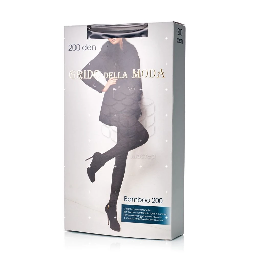 Женские колготки Grido della Moda Bamboo черные 4 размер |