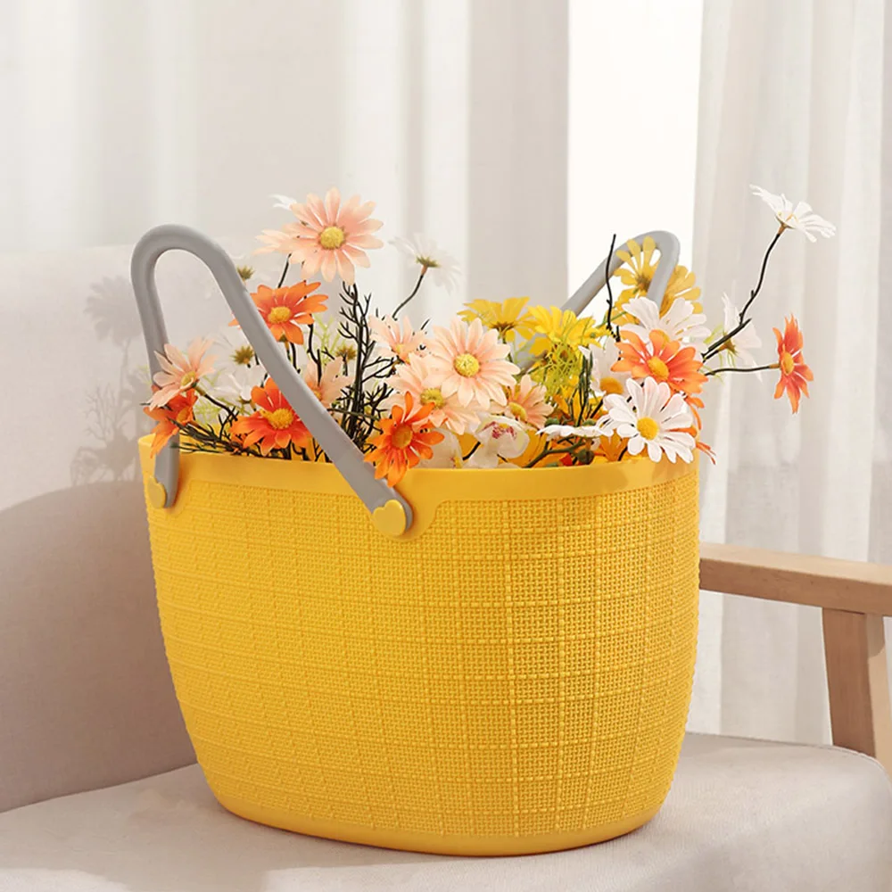 

Multifunctional Plastic Shopping Household Grocery Basket, Shopping Basket, Outdoor Portable Picking Basket, Picnic Basket