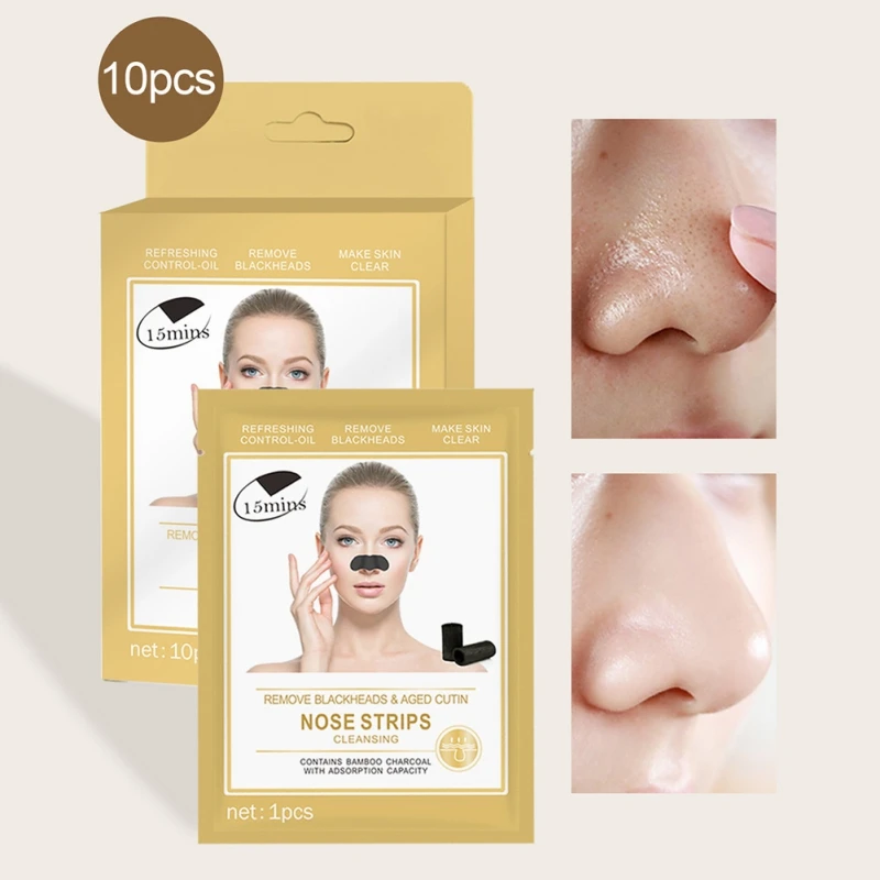

10 PCS Blackhead Remover Pore Strips Blackhead Removal Peel Off Mask Blackhead Mask Purifying Face Mask