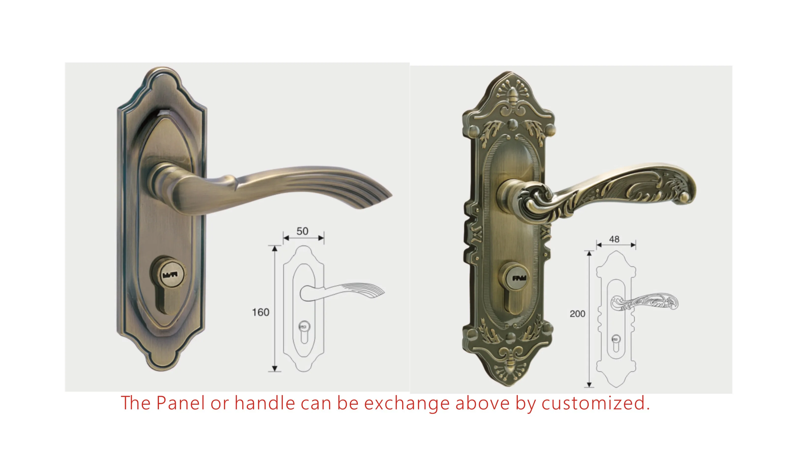 

Euro-style Mortise Lock Panel Lever Handle door lock excelsior craft zinc alloy door locks for wooden and metal door