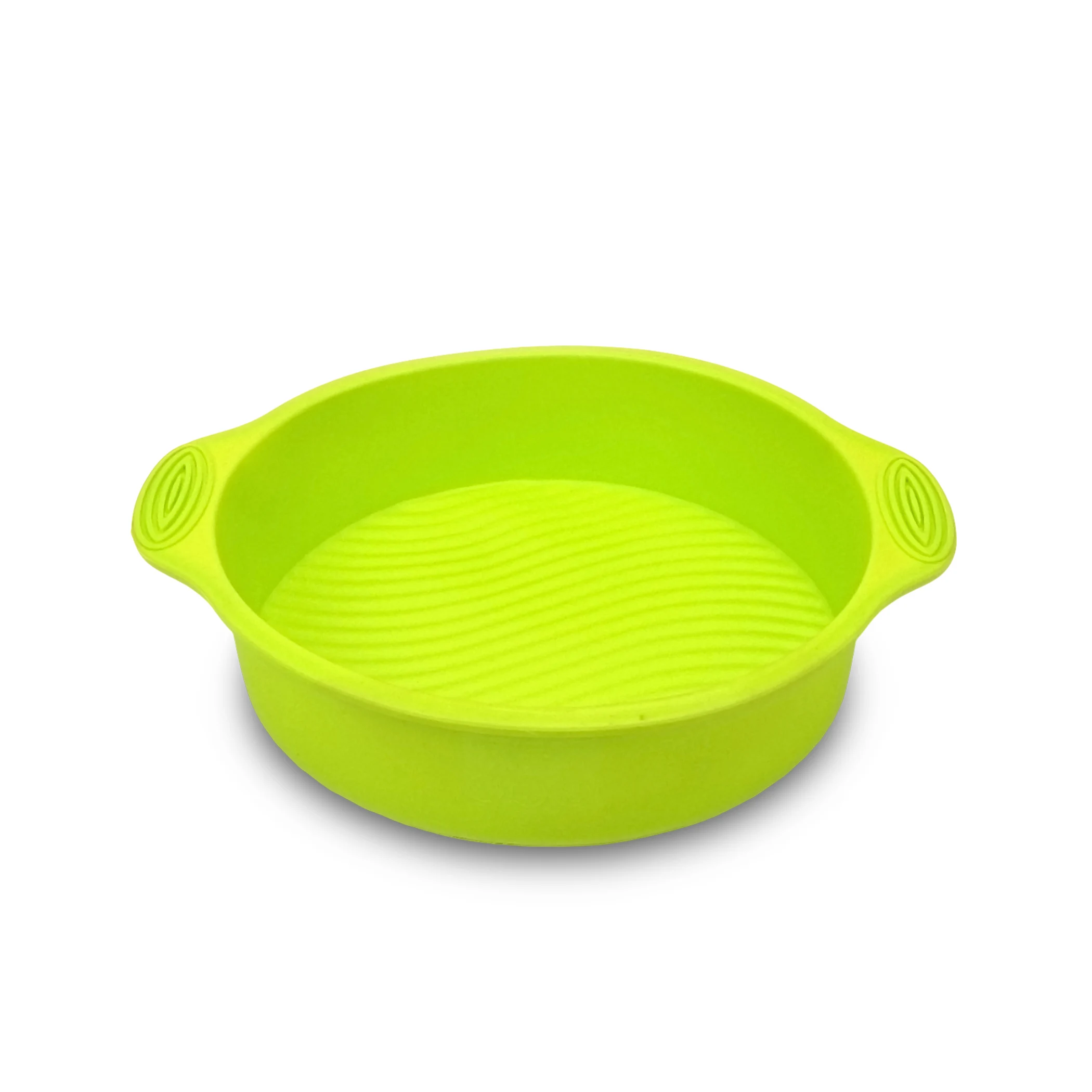 

Silicone Creative Practical Round Wavy Bottom Green Cake Mould Baking Pan [Green Wave, Marked in Photo]