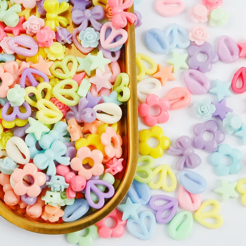 

180pcs 14mm Acrylic Butterfly Alphabet Beads Loose Spaced Seed Beads Supplies for Needlework Jewelry Making DIY Charms Bracelet