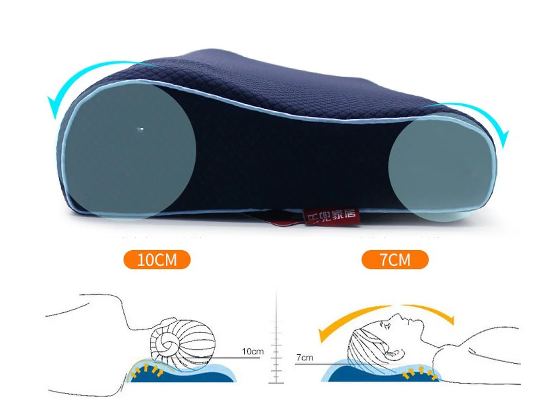 2PC 60x30x10cm Orthopedic Air Layer Fabric Memory Foam Sleeping Pillow Care Protection Cervical Relieve Pain | Дом и сад