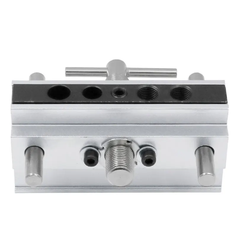 

DIY Wood Doweling Hole Drill Punch Positioner Guide Locator Alloy Steel Woodworking Jig Joinery System