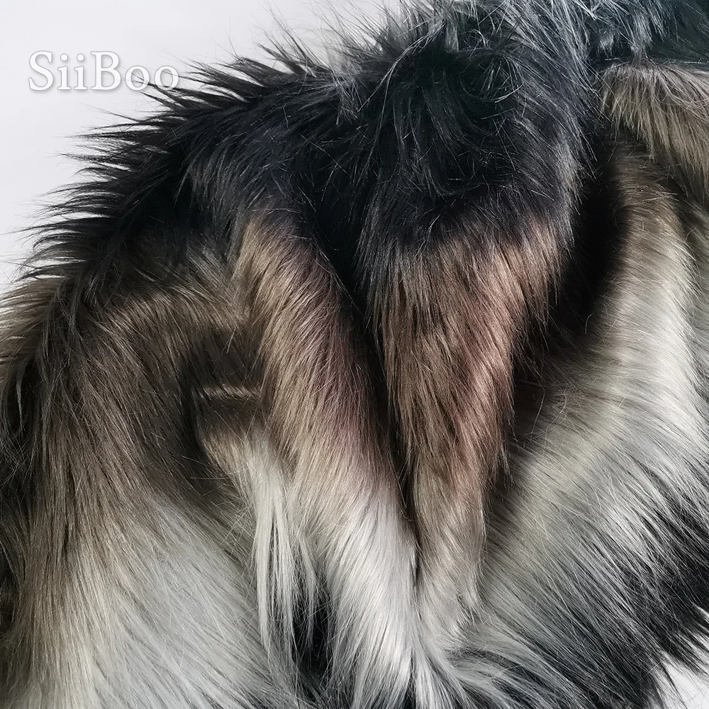 Высокое качество 7 см ворс черный розовый хаки красный синий искусственный Лисий