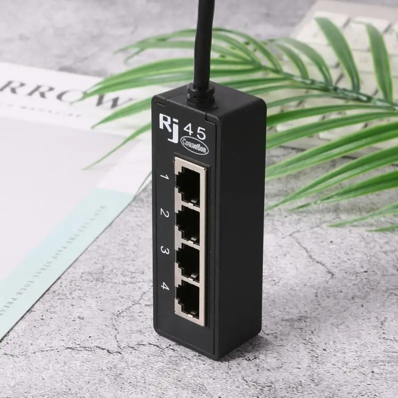RJ45 CATS Splitter Ethernet Network 1 Male To 4 Female Connector Networking Extension Cable Adapter Plug | Компьютеры и офис