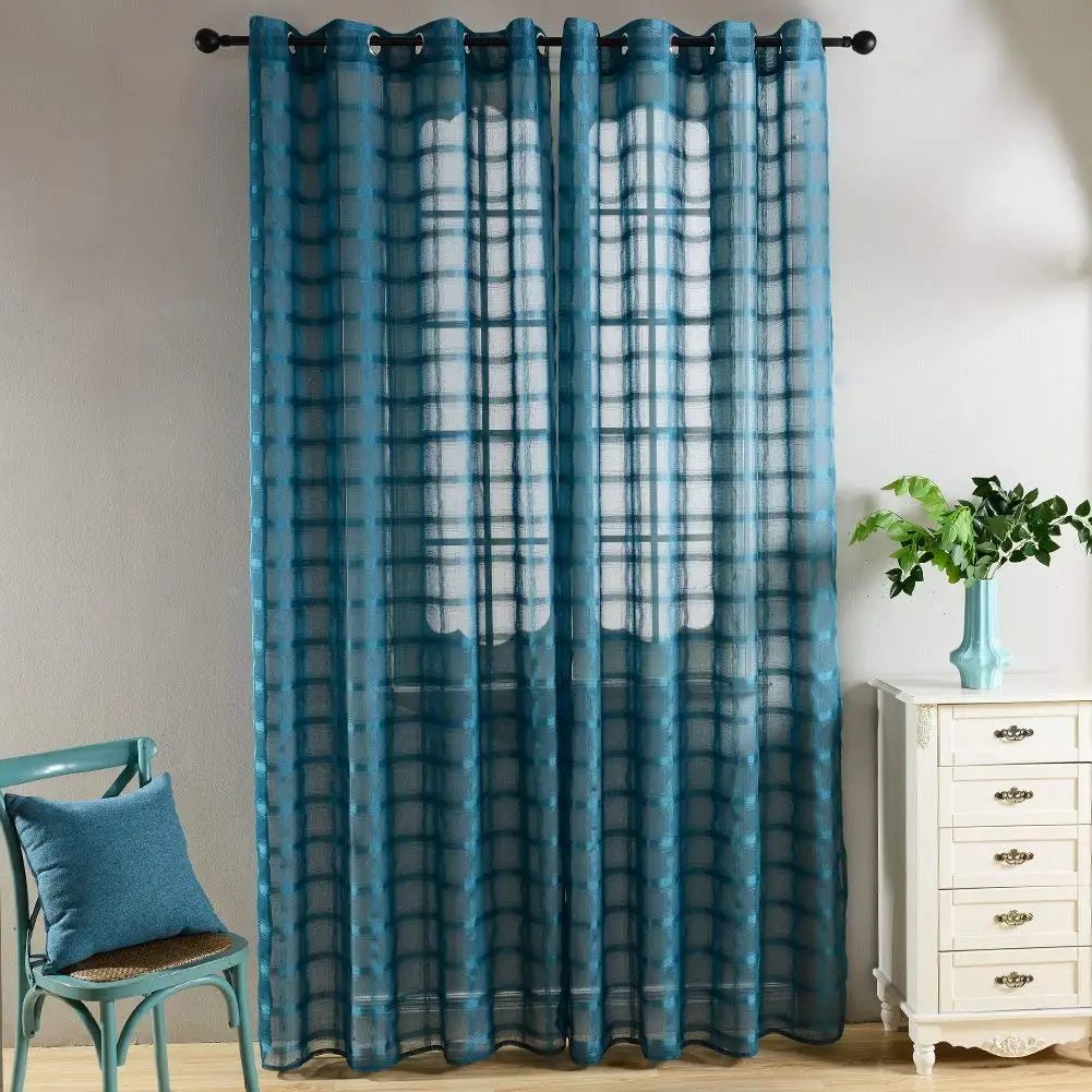 Современные тюлевые шторы геометрические для гостиной спальни кухни прозрачные