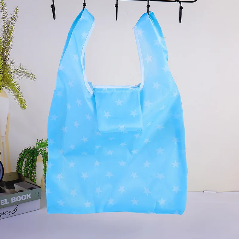 

Foldable Shopping Bag Environmentally Friendly Portable Supermarket Shopping Bag Oxford Cloth Tote Bag Storage Bag