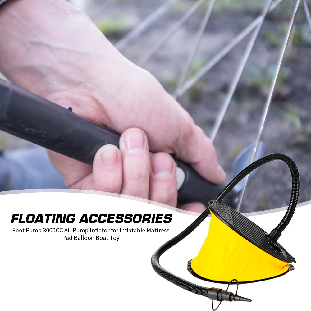 3000CC напольный ножной насос воздушный для надувной матрас Коврик Шар кровать