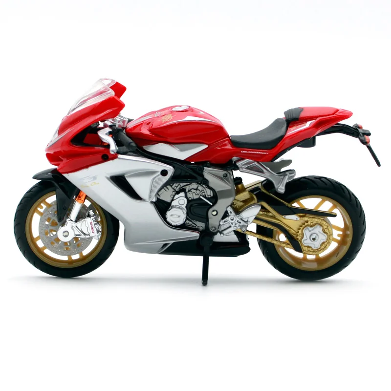 Модель мотоцикла Bburago 1:18 MV Agusta F3 Series Oro 2012 литая модель игрушка новинка в коробке