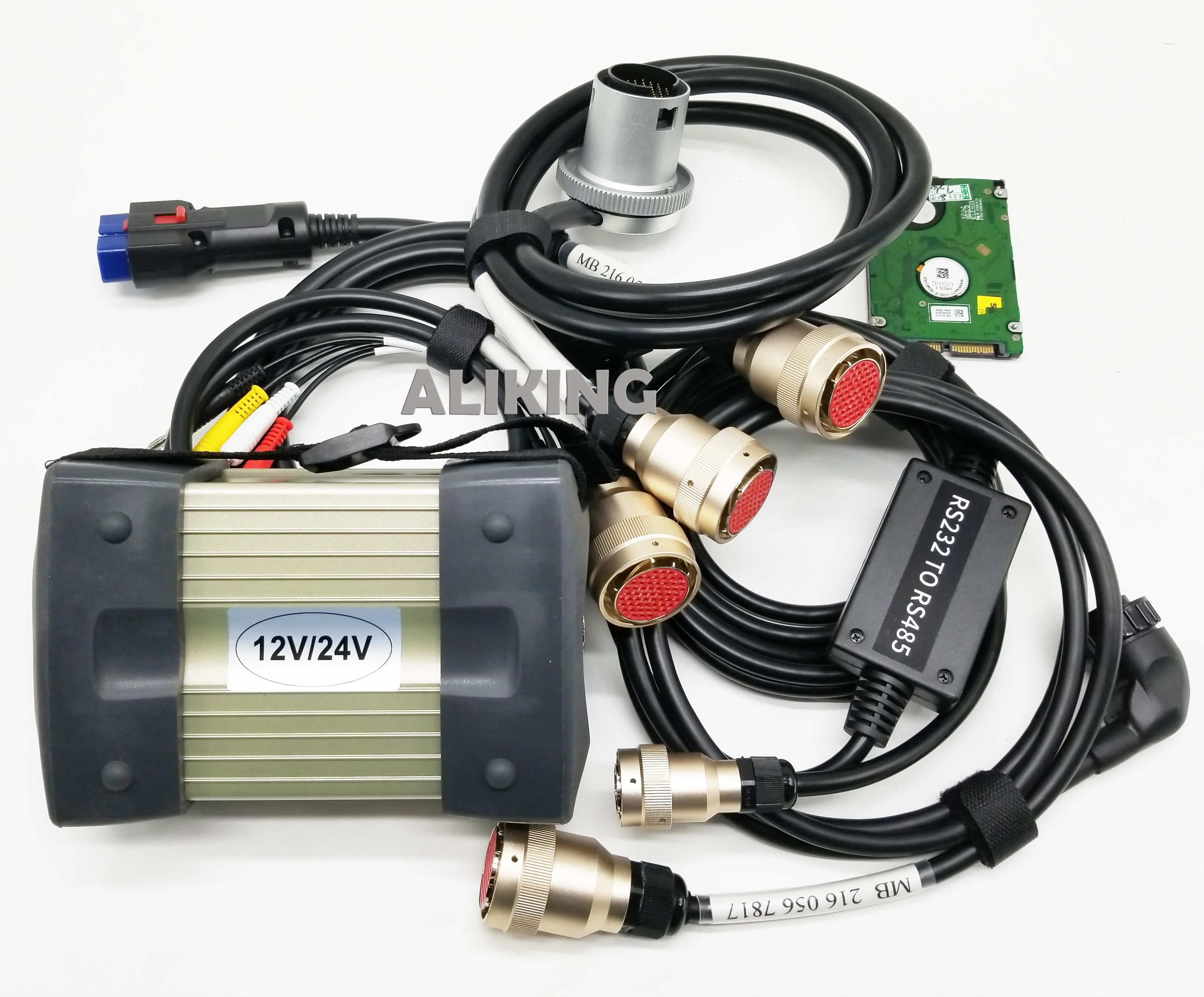 Диагностический мультиплексор Star C3 Pro с 5 кабелями новейшим программным