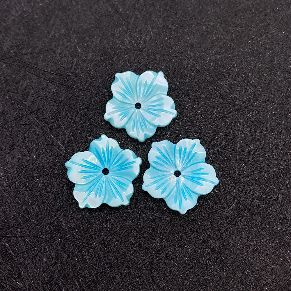 

5pcs/bag Natural Shell Beads Flower Charm Five Petal Flower Shape Jewelry DIY Necklace Earrings Accessories Jewelry Wholesale
