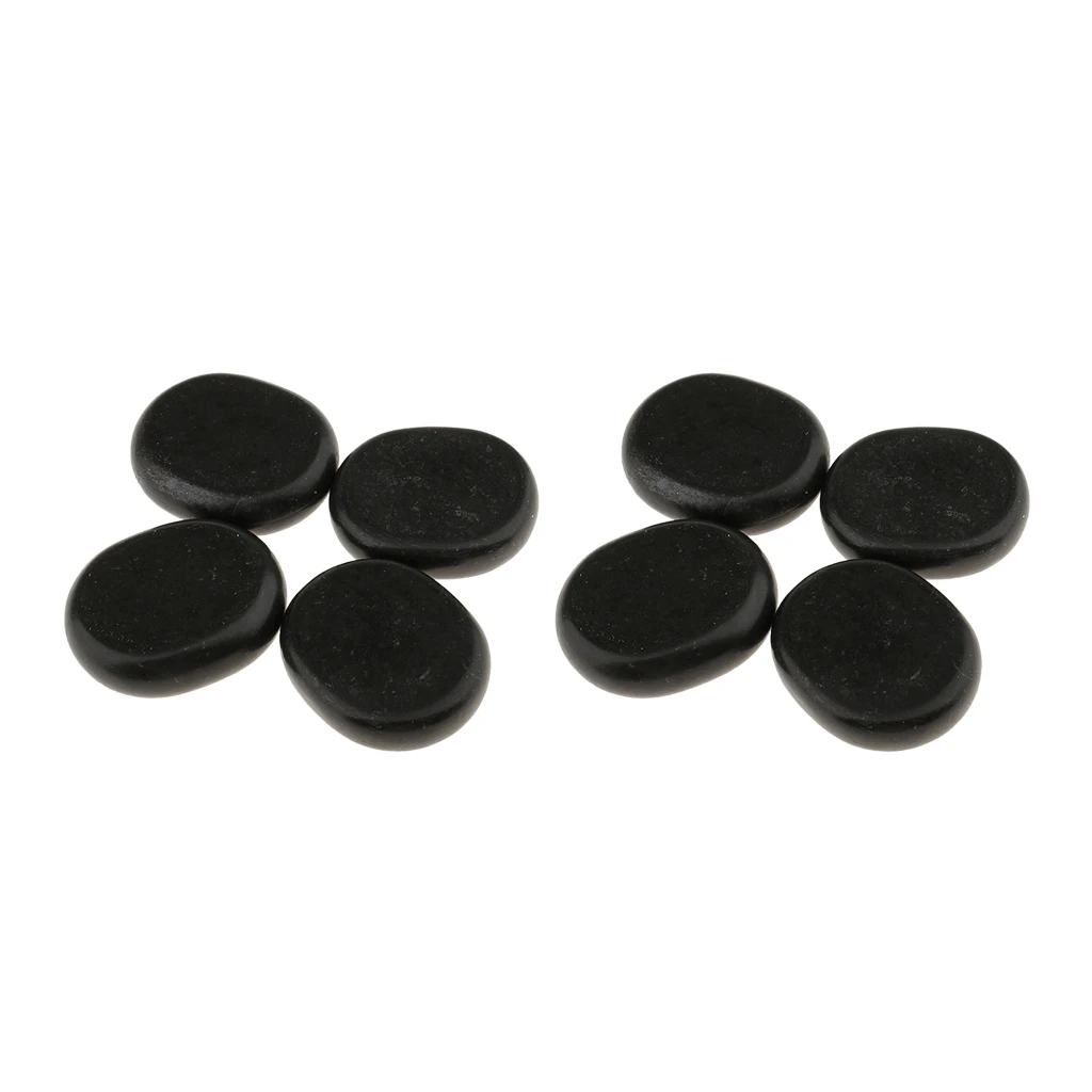 8 шт. большой спа салон горячие камни массаж натуральный базальтовый комплект