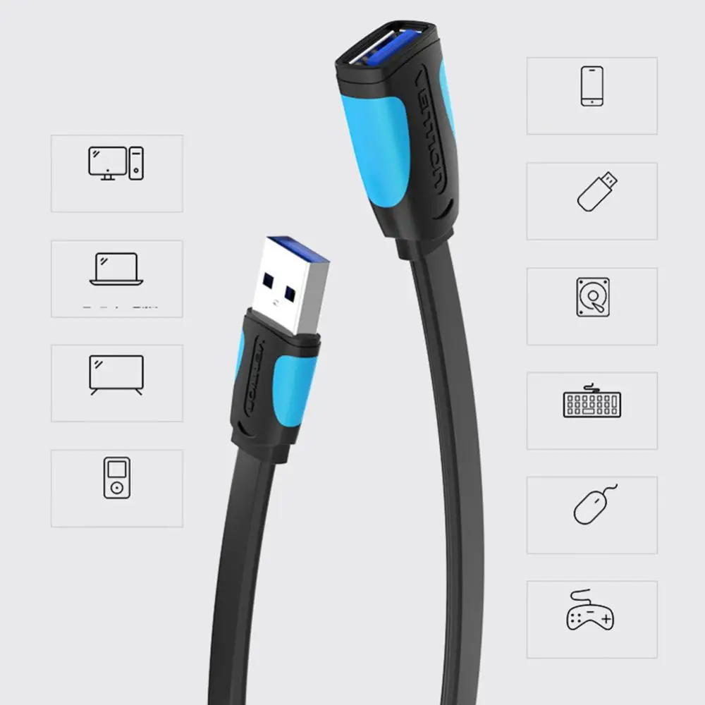 Кабель удлинитель USB 2/1 Папа мама 3/1/0 5/3 0 5 м|Компьютерные кабели и разъемы| |