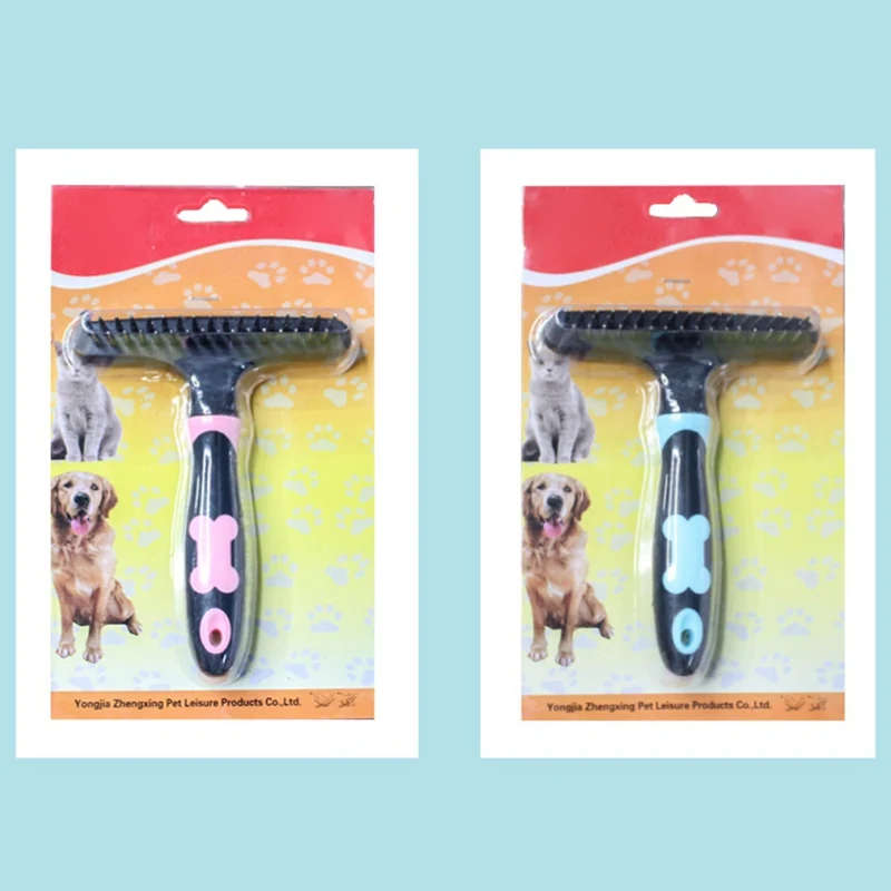 

Pet Hair Removal Comb Dog Short Medium Hair Brush Handle Beauty Brush Accessories Comb for Care Cats Hair Combs Grooming Tools