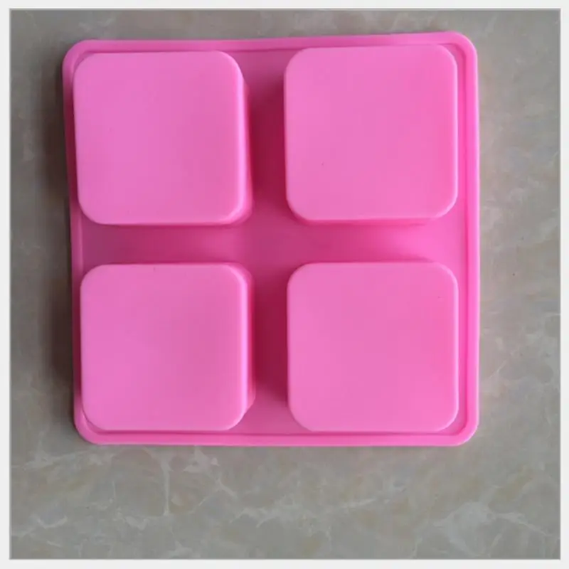 Силиконовые формы для торта 6 ячеек конфет шоколадного печенья синего/розового