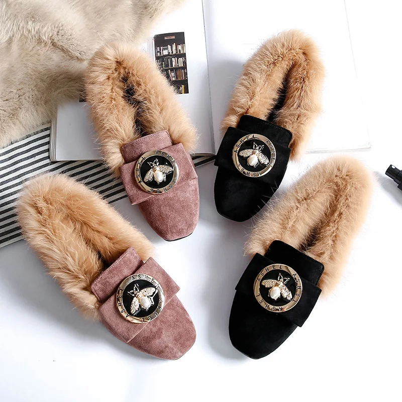 Женские теплые зимние ботинки из натуральной кожи зимняя обувь на плоской