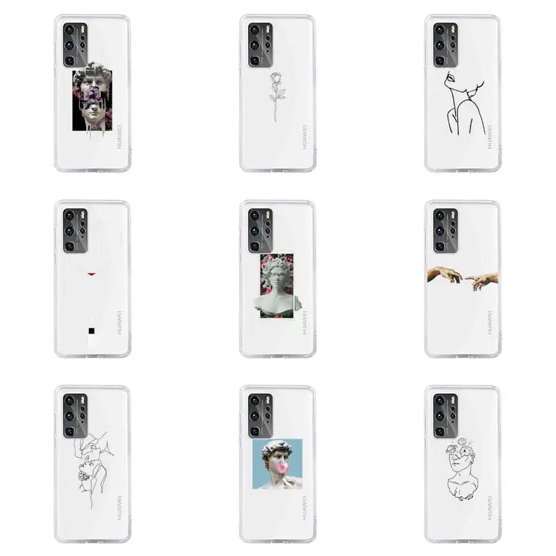 

Complex Formula Phone Case For Huawei P40 P30 P20 Mate Honor 10i 30 20 i 10 40 8x 9x Pro Lite Transparent Cover