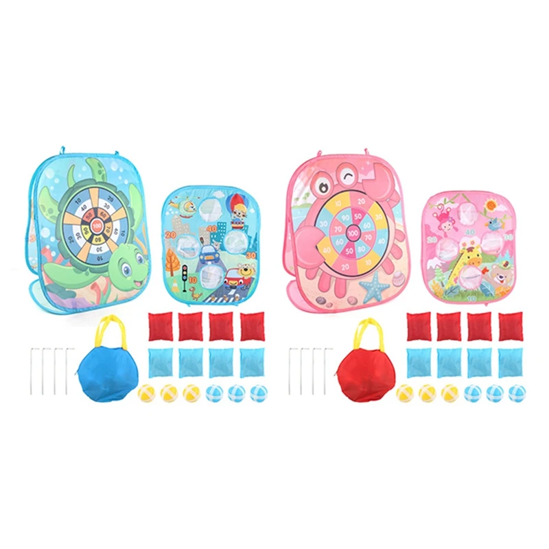 

Складная пескоструйная сумка, Повседневная метательная клейкая мишень, портативный игровой набор для детей и взрослых, Веселитесь на откры...