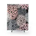 Занавеска для душа с румянами пыльный розовый серый черный далийский цветочный растительный фермерский деревенский декор для ванной комнаты