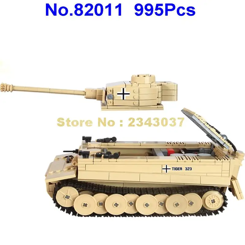 82011 995 шт. века Военная Униформа Panzer Пособия по немецкому языку Король тигр Танк