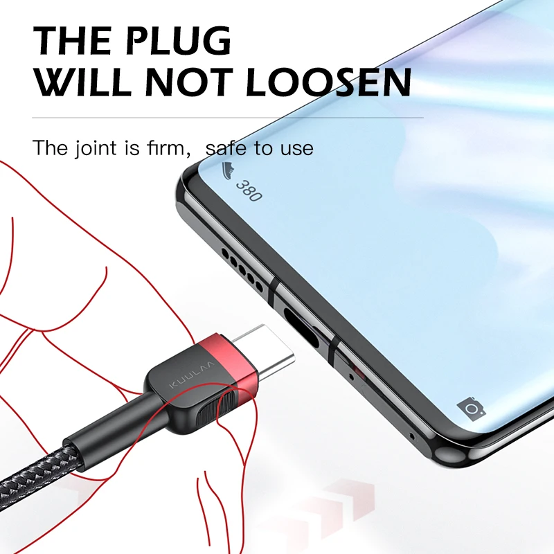 USB-кабель KUULAA Type-C для Xiaomi Mi Redmi Note 9 8 7 быстрая зарядка Samsung S9 кабель USBC | Мобильные