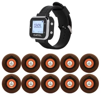 catel 10 button 1 watch wireless calling system call transmitter paging pager restaurant hotel cafe waiter service bell buzzer