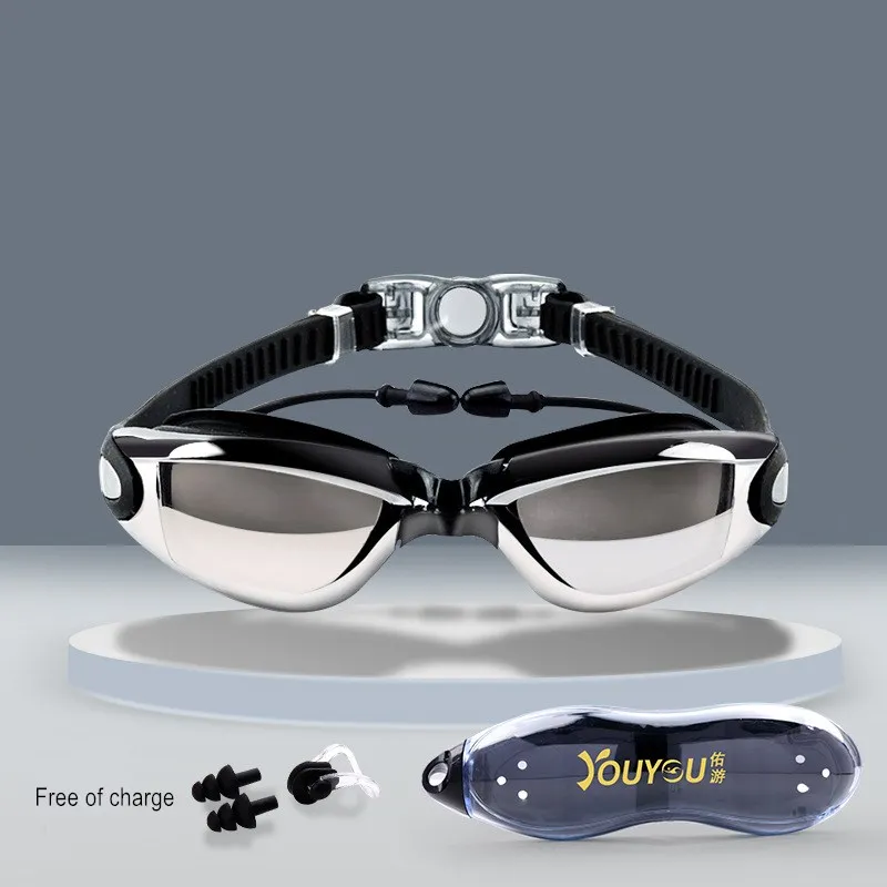 

Optical Swimming Goggles Men Women Myopia Pool Earplug Professional Waterproof Bathing Eyewear Prescription Adult Diving Glasses
