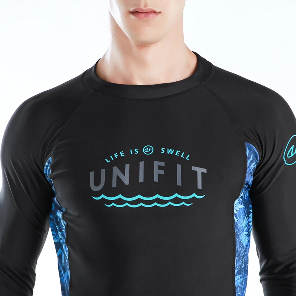 Купальник мужской с защитой от УФ-лучей пляжная одежда для плавания длинным