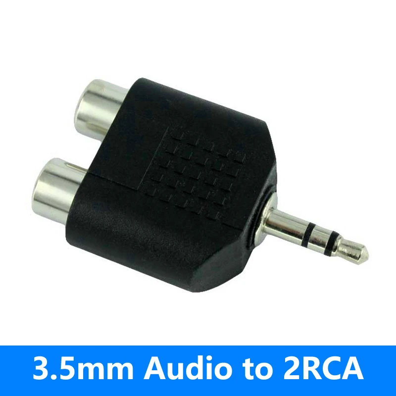 3.5mm Stereo Plug to 2RCA(Red+White) Female Connector Adapter Promotion | Электроника