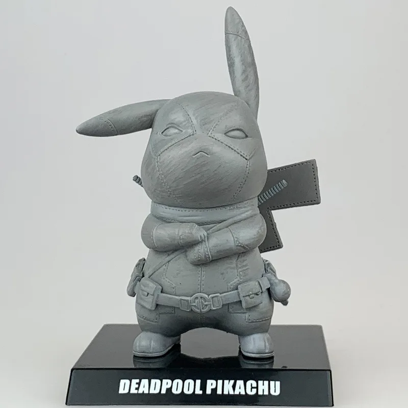 Фигурка аниме TAKARA Pokemon Pikachu косплей Дэдпул Пикачу милые игрушки детская кукла ПВХ