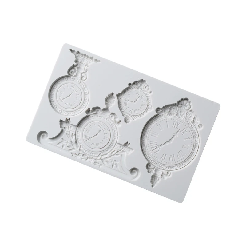 Силиконовая форма SHENHONG для торта с мастикой ретро часы Инструменты