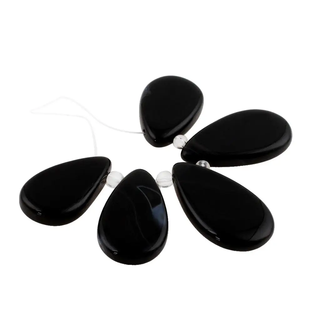 Подвески из натурального камня 5 шт./компл. подвески с отверстием в 1 мм для