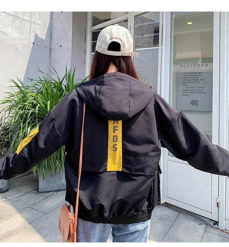 Женская зимняя куртка ZQLZ модная теплая повседневная черная парка с капюшоном и